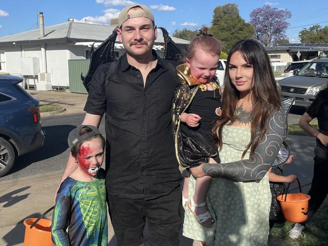 Kamin Carlaw, Chloe Zrna, Oliver Zrna, Winter Zrna Mildura Halloween 2024