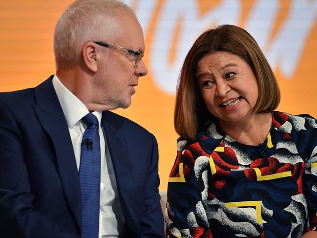 Former ABC Chairman Justin Milne sacked former Managing Director Michelle Guthrie last month, before he stepped down in the wake of backlash. Picture: AAP/Joel Carrett