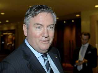 Eddie McGuire is in hot water over comments he made in relation to journalist Caroline Wilson. Picture: TRACEY NEARMY