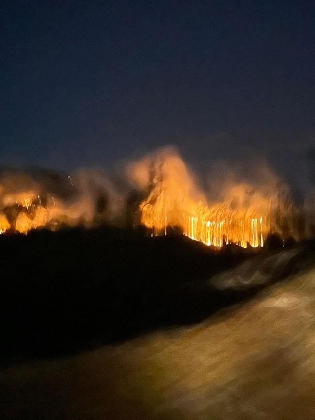 Watsonville fires have now been downgraded after raging toward the Walsh River overnight. Picture: Supplied