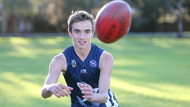 Luke Edwards, son of former Adelaide Crows player Tyson Edwards, in 2016. Picture: Stephen Laffer