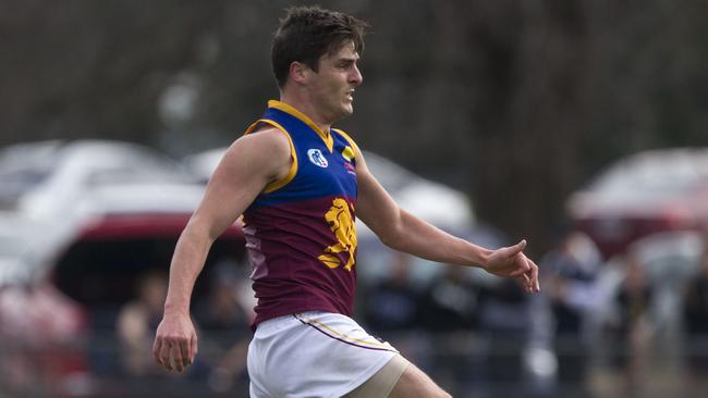 Matthew Trim in action for South Morang. Picture: Richard Serong