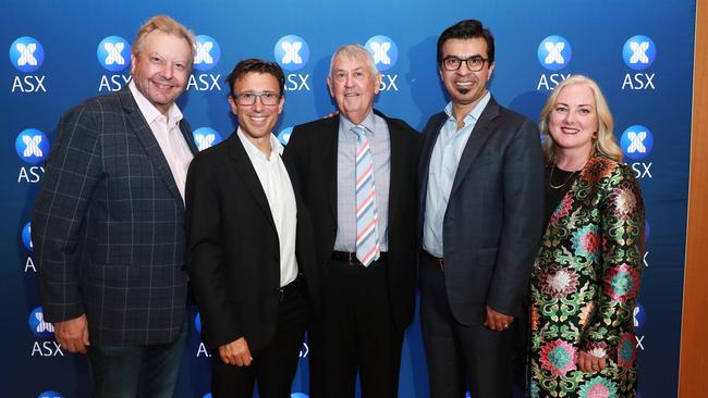 Richard White, WiseTech Global, Anthony Eisen, Afterpay, Chris Vonwiller, Appen, Aram Mirkazemi, Altium and Kirsty Godfrey-Billy from Xero. Picture: John Feder/The Australian.