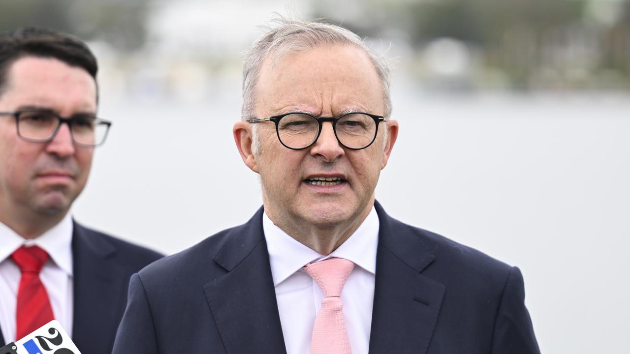 Prime Minister Anthony Albanese said he didn’t believe a lack of a rate cut would affect Labor’s re-election chances. Picture: NewsWire/ Martin Ollman