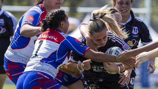 Women's Koori Knockout grand final, Redfern All Blacks vs Newcastle Yowies. Picture: Andrea Francolini