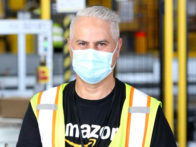 AMAZON - Fil Mangano, an outbound shipping clerk at the Amazon distribution warehouse, Lytton, on Thursday 29th October 2020 - Photo Supplied Amazon (Steve Pohlner)