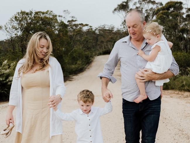 Jess and Stephen Watson, with Edward and Edith. Picture: Ona Janzen