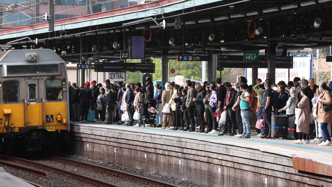 Commuters have been faced with months of travel disruptions amid a dispute between the NSW government and the rail unions. Picture: NewsWire / Damian Shaw