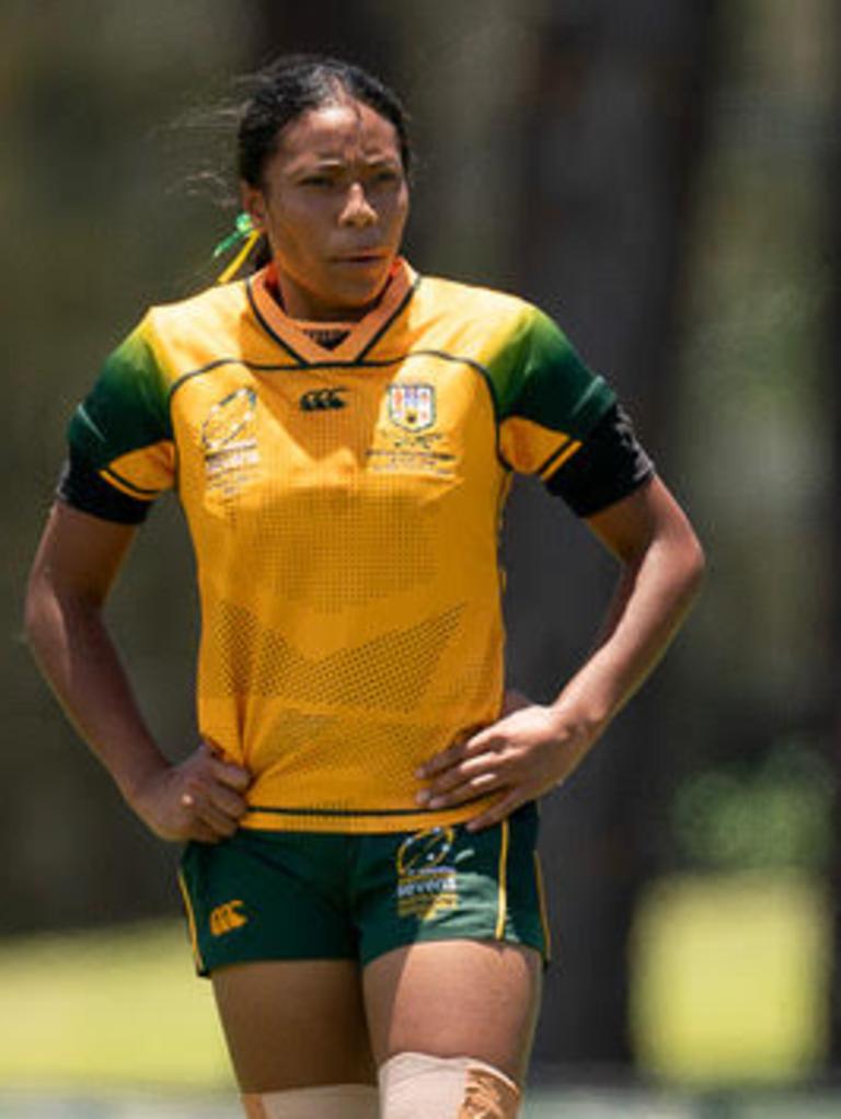 Young rugby sevens player Manu Moleka. Picture: Anthony Edgar