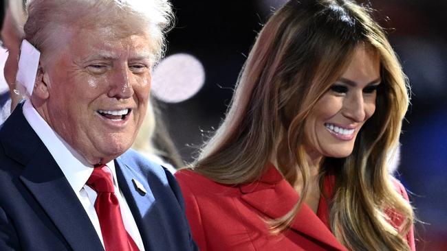 The Trumps at the Republican convention. Picture: Angela Weiss/AFP