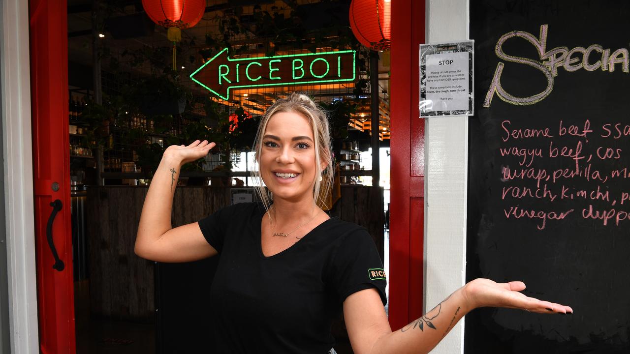 NEW KID: Rice boi Mooloolaba Josefine Skarstrom outside the restaurant.