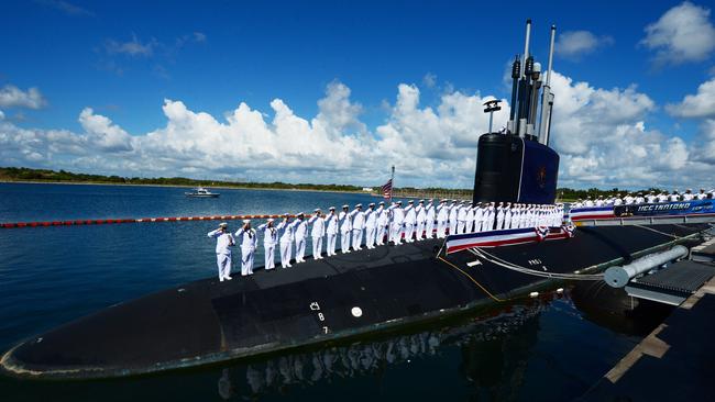 The Virginia-class attack submarine USS Indiana. The new submarines will be the most deadly weapons Australia has ever owned. Picture: US Navy