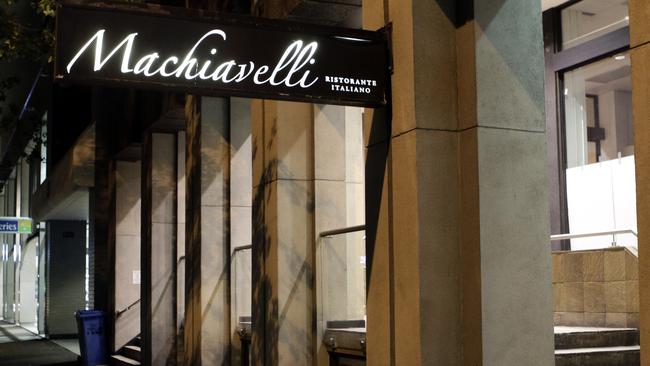 Machiavelli restaurant in Clarence St, in Sydney’s CBD, has long been one of the city’s power haunts.