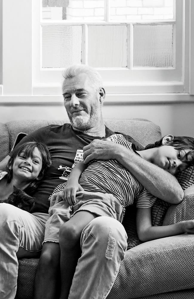 With his five-year-old twins, Arabella and Bennet, who he and his wife Leonie had via a surrogate after enduring 13 unsuccessful rounds of IVF.