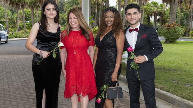 (L-R): Kamla Khalaf, Marguerite Barwell (Head Teacher), Eden Tsega and Manea Mousa.