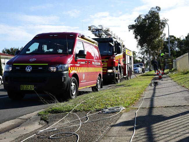 Firefighters attended the house fire.