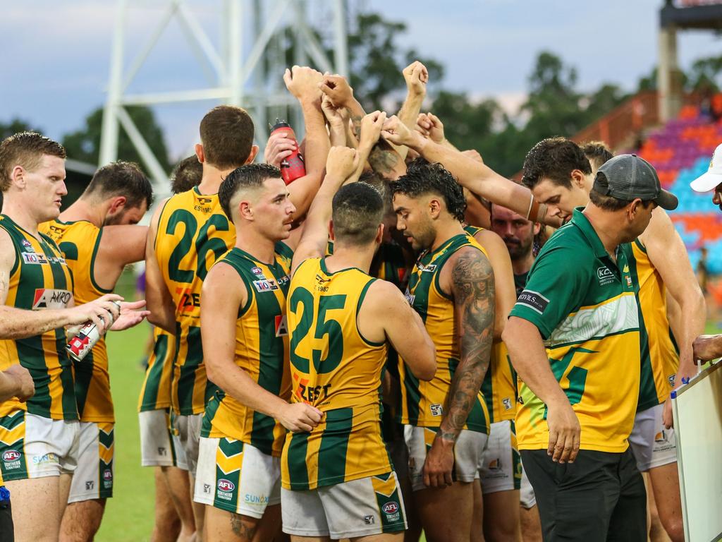 PINT are knocking on the door of the top five after a strong win over Darwin Buffaloes in Round 15 of the NTFL. Picture: Celina Whan / AFLNT Media.