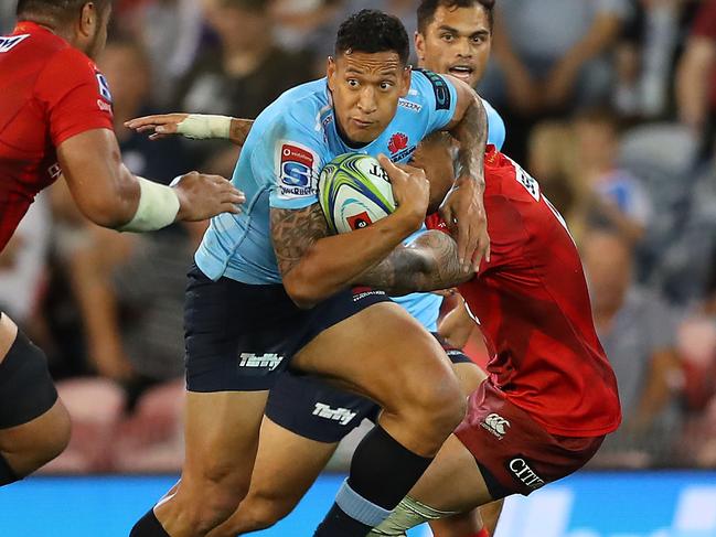 Israel Folau has been stood down by the Waratahs and Wallabies. Picture: Getty Images