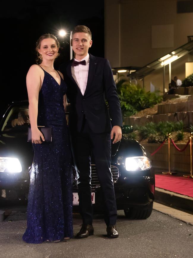 Hannah Stortenbeker and Christopher Turner. Hillcrest Christian College 2020 school formal. Photo: Supplied