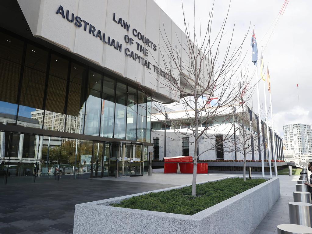 Mr Lehrmann dialled into the ACT Magistrates Court from Queensland. Picture: NewsWire/Gary Ramage