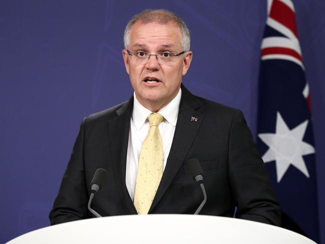 Prime Minister Scott Morrison is considering changes to allow Australian-born extremists to be stripped of their citizenship. Picture: Cameron Spencer/Getty Images