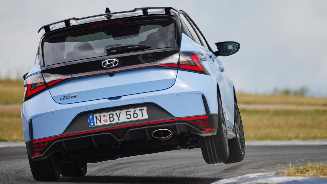 The little Hyundai attracted plenty of attention at a local hill climb. Picture: Supplied.