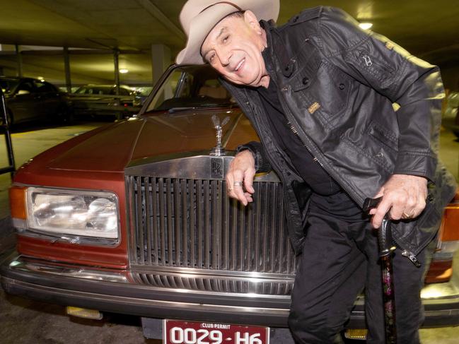 Molly Meldrum celebrates his 80th birthday with a private party at the The Prince Hotel in St Kilda. Picture: Tony Gough