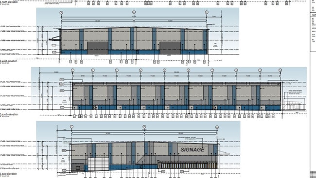 Plans for the transport depot at the site of the Brisbane Polo Grounds. Picture: PD Online