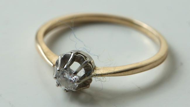 Diamond ring: This was the first piece of jewellery my dad bought my mother. They had it made on their honeymoon but a few weeks later Mum lost it and she was devastated. Twenty-three years later, I found it in the lining of an old silk purse she had loaned me when my wallet was stolen. Mum felt it belonged to me..