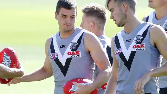 Tom Rockliff is yet to fire for Port Adelaide. Picture: Sarah Reed