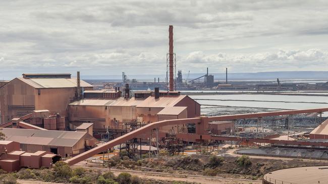 Whyalla’s industry and economy revolves around the steelworks. Picture: Ben Clark