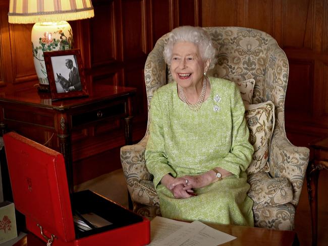 Britain's Queen Elizabeth II has tested positive for Covid-19 and is experiencing mild symptoms, Buckingham Palace has announced. Picture: AFP