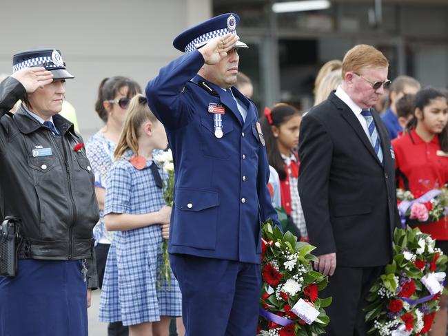 Riverstone Schofields RSL sub-Branch remember the fallen. Picture; David Swift