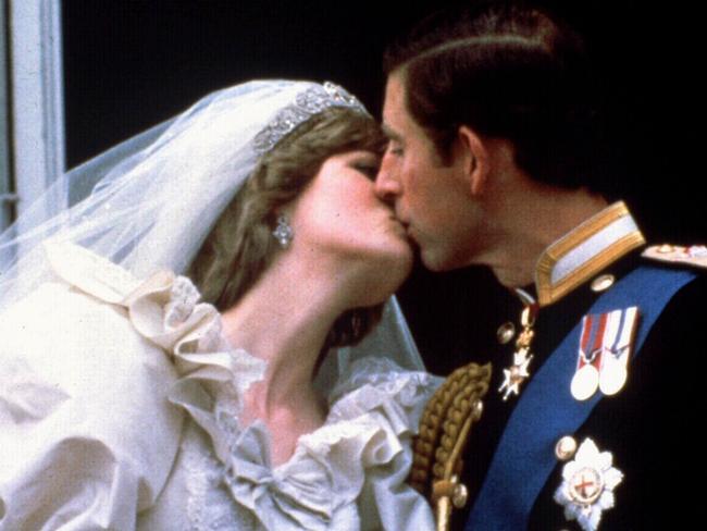 Diana and Charles at their wedding in 1981. Picture: Supplied