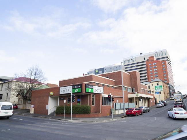 The Welcome Stranger hotel on the corner of Davey and Harrington streets. Picture: RICHARD JUPE