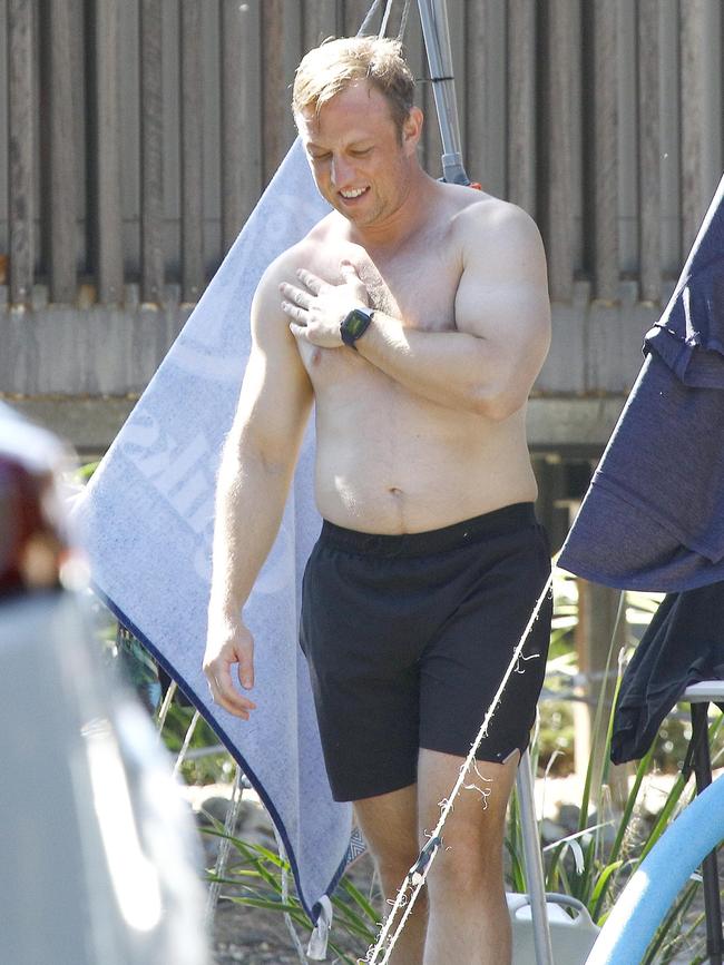 Steven Miles on holidays in Byron Bay. Picture: WP Media