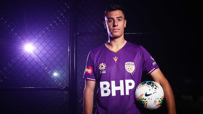 No matter where or when they play, Perth will be without the injured Chris Ikonomidis. Picture: Getty Images