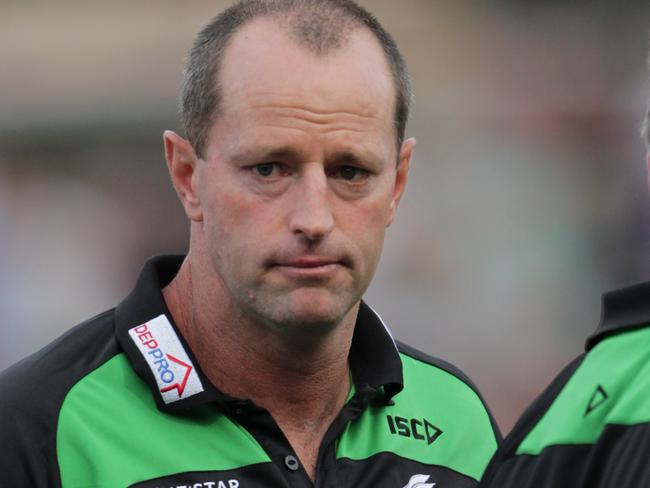 South Sydney Rabbitohs v Papua New Guinea at Redfern Oval. Coach Michael Maguire.