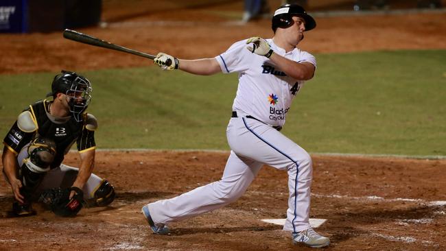 Adelaide Giants recruit Rixon Wingrove was named in the Gulf Coast League all-star team in his second US Minor League season. Picture: Joe Vella/SMP Images/ABL Media