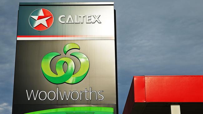 A Caltex Woolworths petrol station in Geelong. Picture: Getty Images