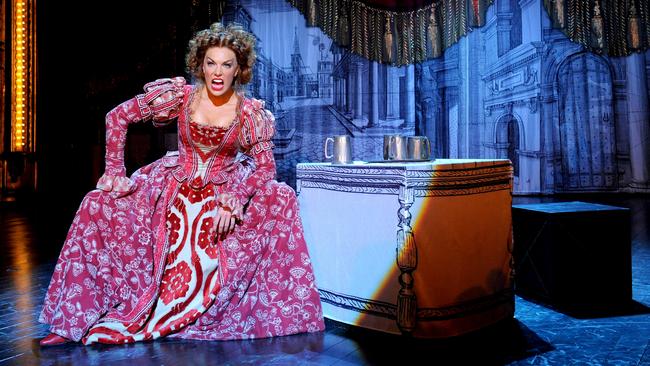 Hannah Waddingham in the Old Vic's production of Kiss Me, Kate. Picture: Ian West/PA Images via Getty Images