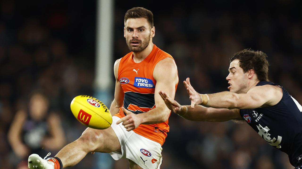 Giants co-captain Stephen Coniglio is set to be a welcome addition this week against Essendon. Picture: Getty Images