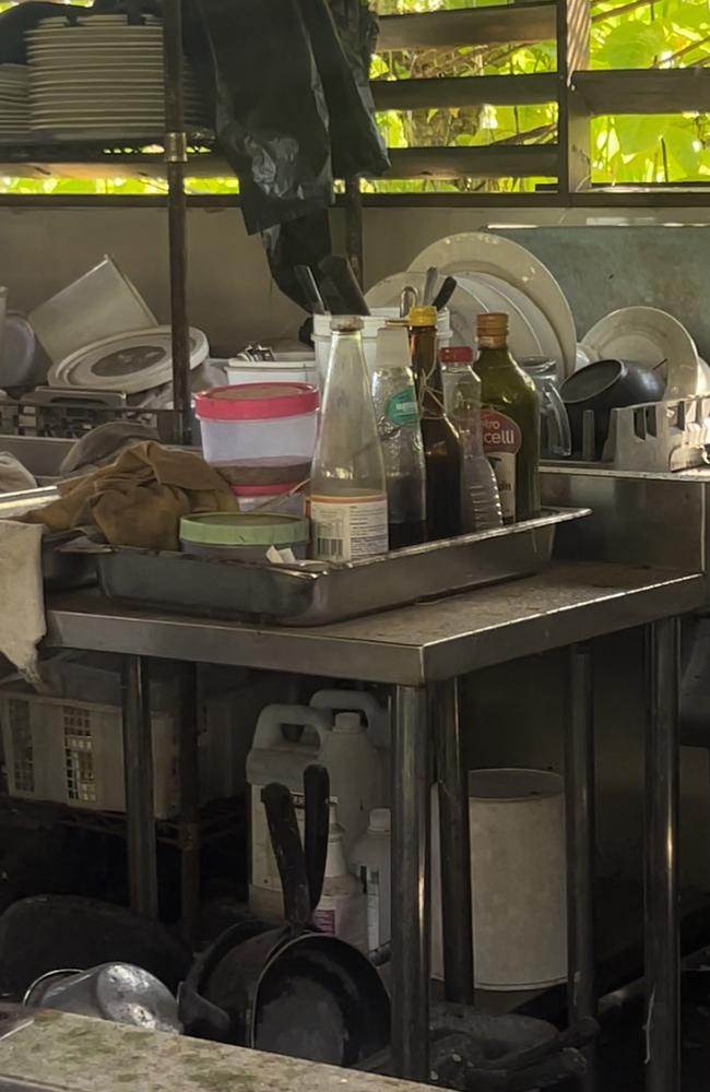 The resort looks as if it was suddenly abandoned, with food and plates left out. Picture: Padesignstudio/Jam Press
