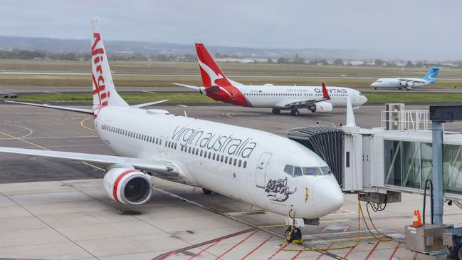 Virgin and Qantas stand to do very nicely from the footy finals, with eye-watering fares being charged for remaining seats. Picture: Brenton Edwards/NCA NewsWire