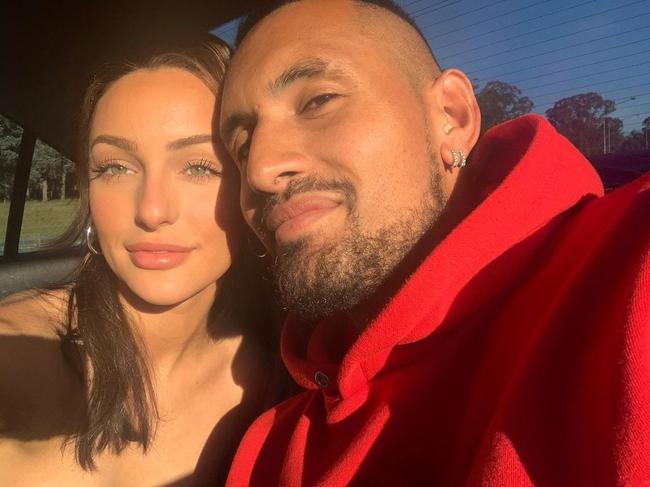 Nick Kyrgios and Chiara Passari, Picture: Instagram