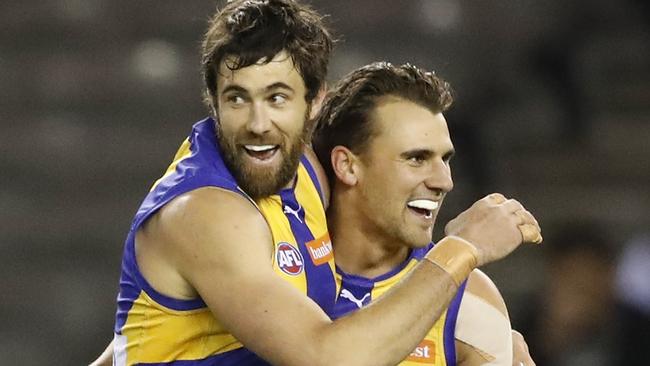 Josh Kennedy has won the past two Coleman Medals but hasn’t kicked 100 goals in a season. Picture: Getty Images