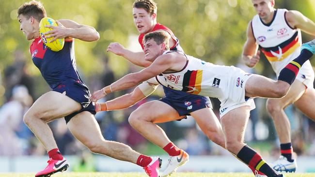 Jack Viney was one of Melbourne’s best players in the Marsh Series win over Adelaide. Picture: AAP Images