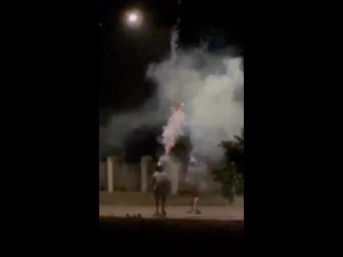 Territory Day partygoers make risky move with fireworks on heads