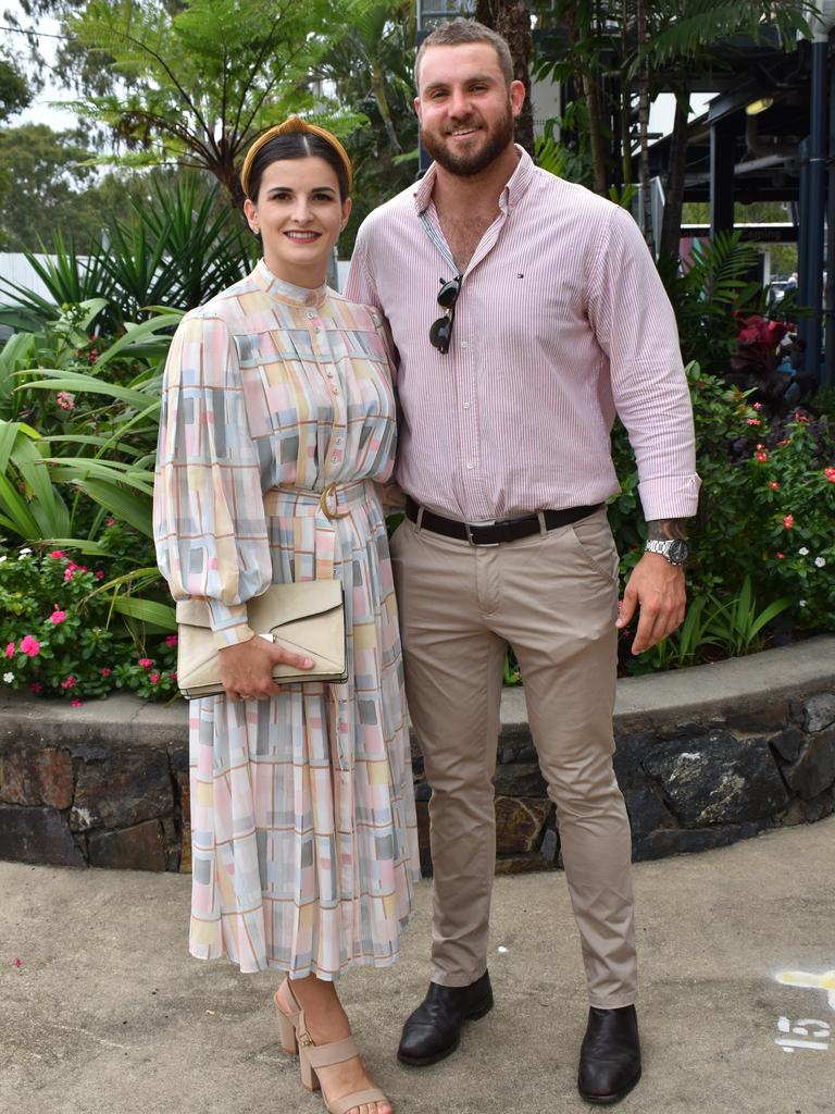 Josie Avemark and James McLachlan at The Archer race meeting at Callaghan Park, Rockhampton, on May 7, 2022.