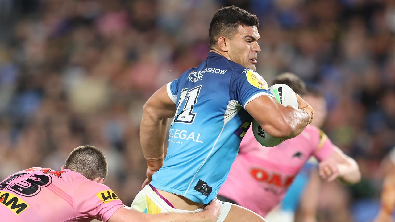 David Fifita is hoping to return from injury this weekend. Picture: Chris Hyde/Getty Images